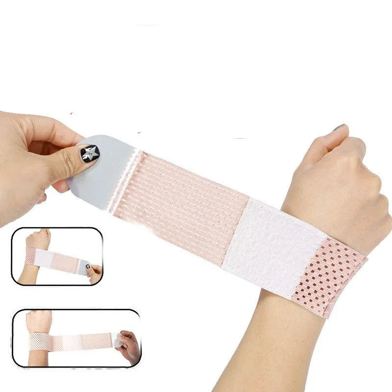 High elasticity athletic wristguard for sport and gym wrist protection in black, grey, or pink