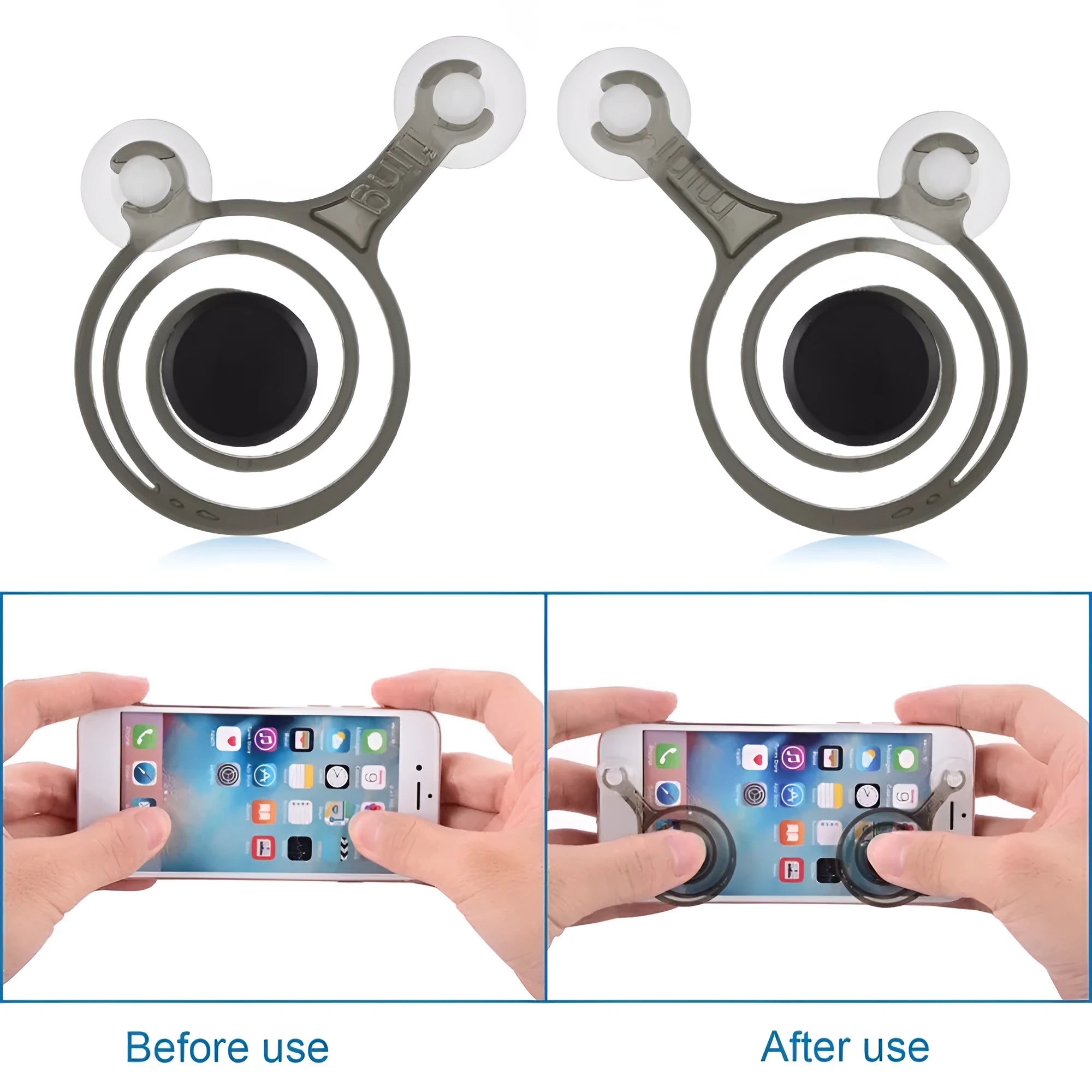 Clear and black universal mini joystick for mobile phone touch screens