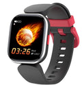 Blue H39T smart children's watch with sporty TPU strap on a wrist, showing the 1.4-inch touch screen.