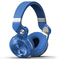 Bluedio T2 Plus Bluetooth on-ear headphones in black, blue, red, or white colours with 57mm drivers