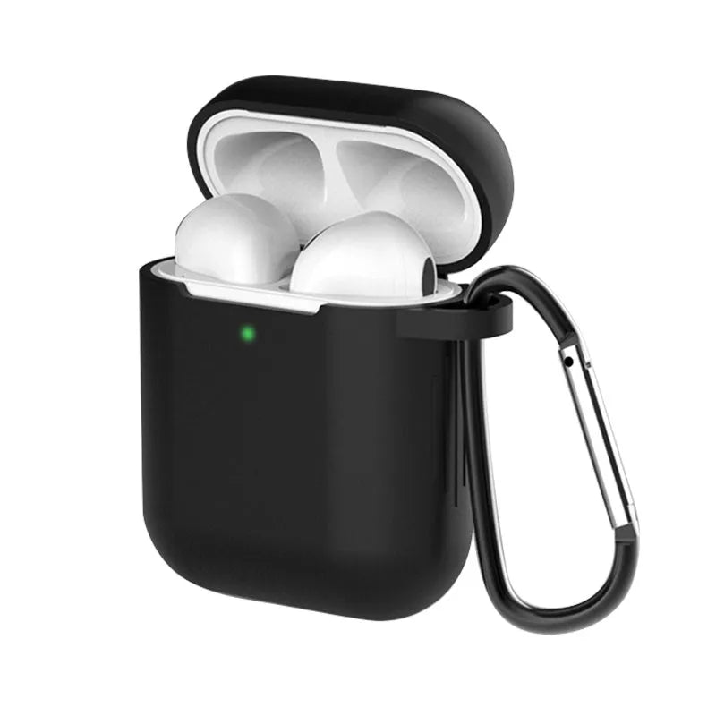 Silicone protective case cover for Apple AirPods 1st and 2nd generation in multiple colours