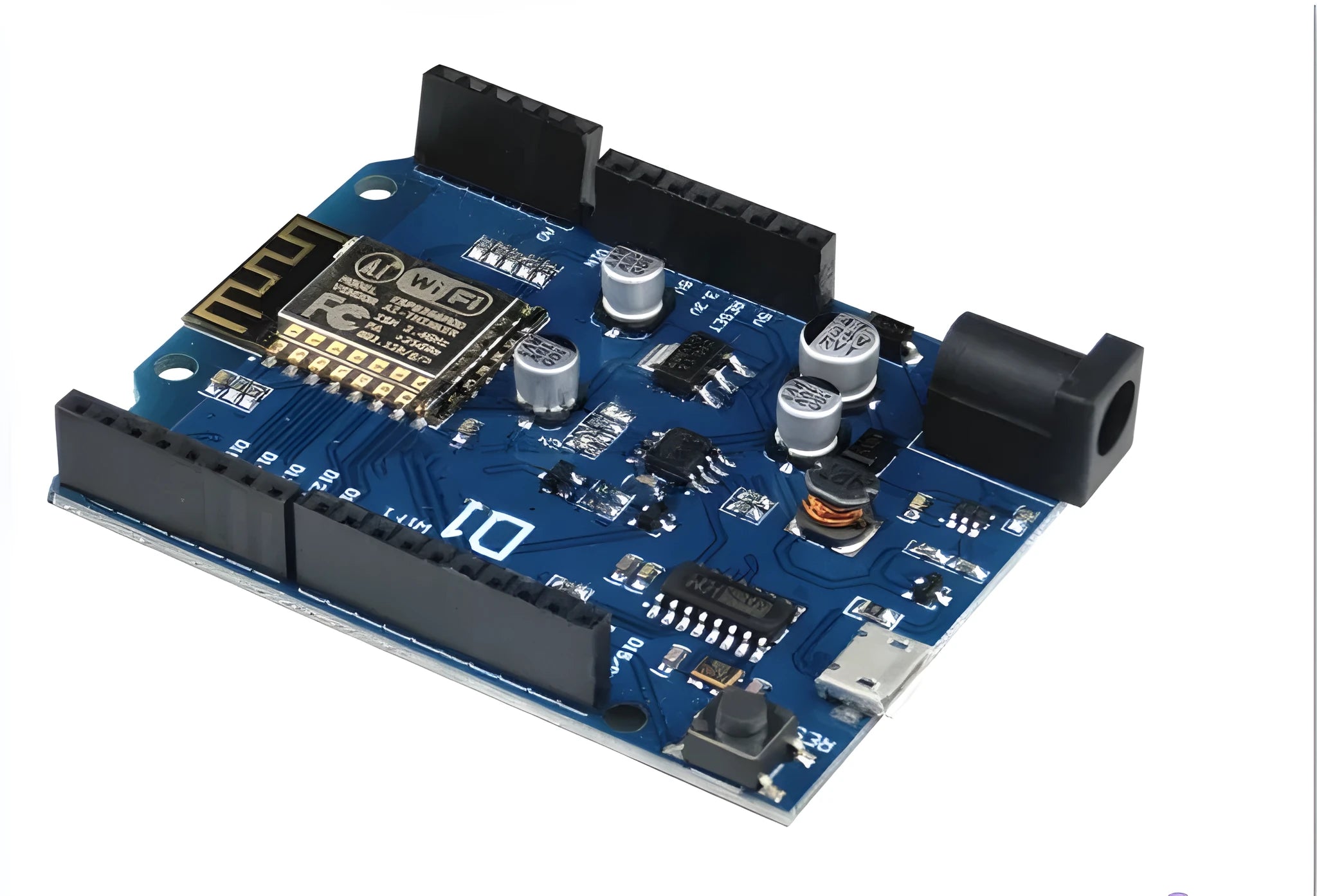 ESP-8266EX Arduino-compatible WIFI development board with multiple I/O pins and onboard components