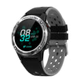 Blue smart watch with 1.3 inch screen and silicone strap for outdoor sports