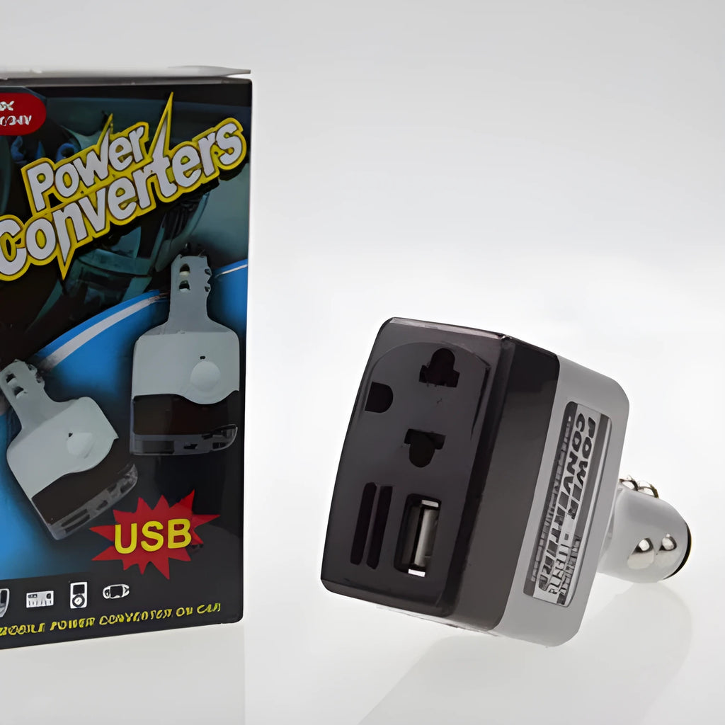 011C model car cigarette lighter to USB power adapter with wireless charging capability