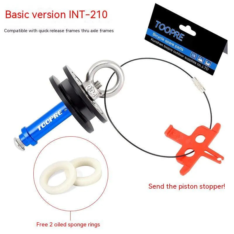 Aluminium bicycle chain holder tool with three format versions for workshop maintenance
