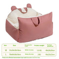 Removable washable dog car kennel in beige, shown in a vehicle boot with size options M and L.