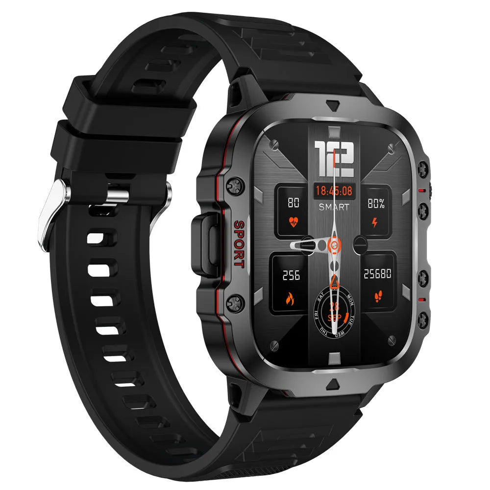 QX11 Smart Bluetooth Watch with TFT touch screen showing fitness tracking functions