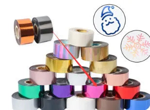 Roll of electrochemical aluminium hot foil stamping paper for leather and plastic branding