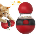 Rotating plastic cat toy with super ball colour and sound function for interactive feeding play