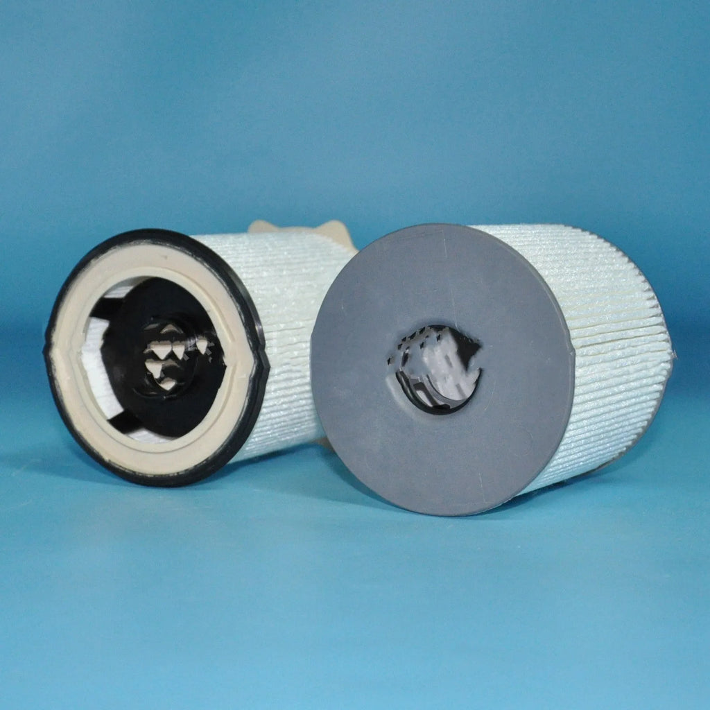 RAM diesel truck fuel filter and water separator replacement kit in white with nitrile rubber seal.