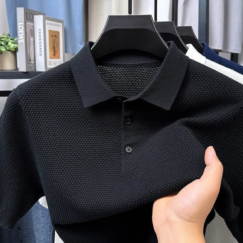 Loose fit cotton short sleeve pullover sweater in various colours with size chart