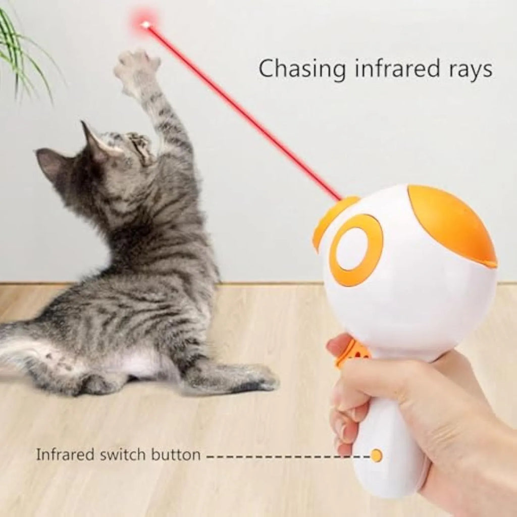 Green, orange or pink dog treat launcher toy for interactive feeding and training