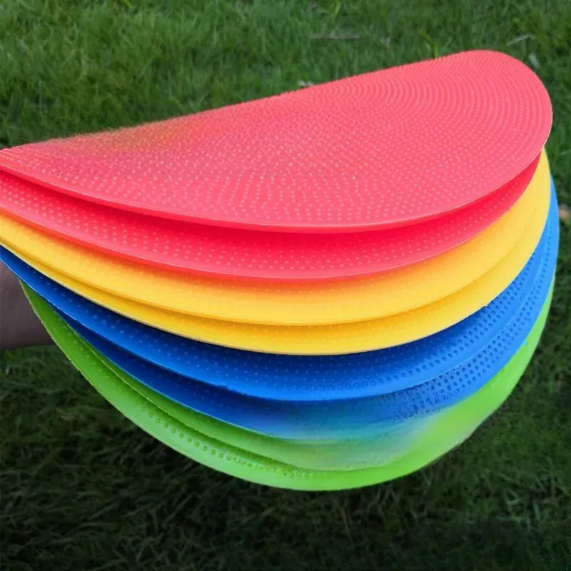 TPE football training disc in bright colour with 23cm diameter for field marking