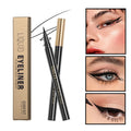 Black liquid eyeliner pen with sweat-proof and quick-drying properties.