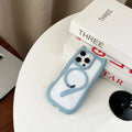Transparent acrylic TPU phone case for iPhone 17 showing magnetic suction and shockproof design