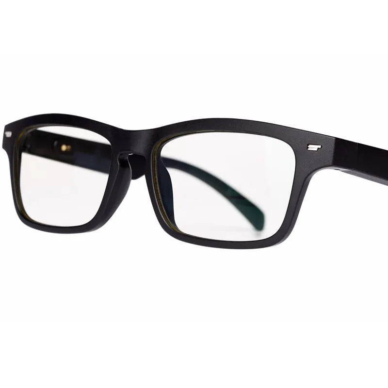 Smart glasses with Bluetooth audio and semi-open ear design, featuring polarised anti-blue light lenses