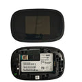 Black portable 4G wireless router with compact design measuring 10cm by 20cm