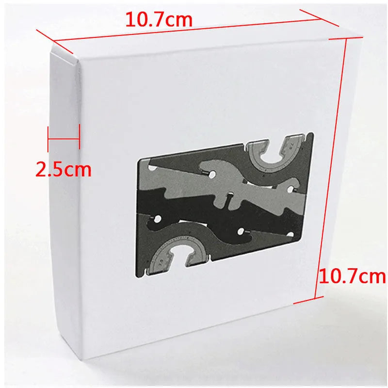 Black foldable ABS plastic mobile phone holder bracket stand on a desk
