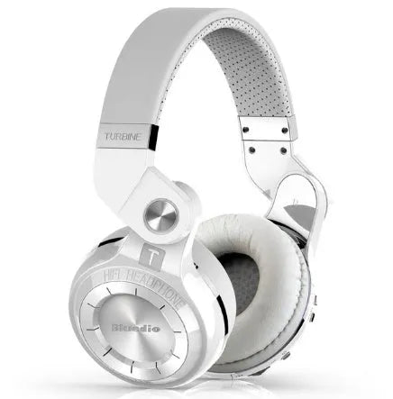 Bluedio T2 Plus Bluetooth on-ear headphones in black, blue, red, or white colours with 57mm drivers