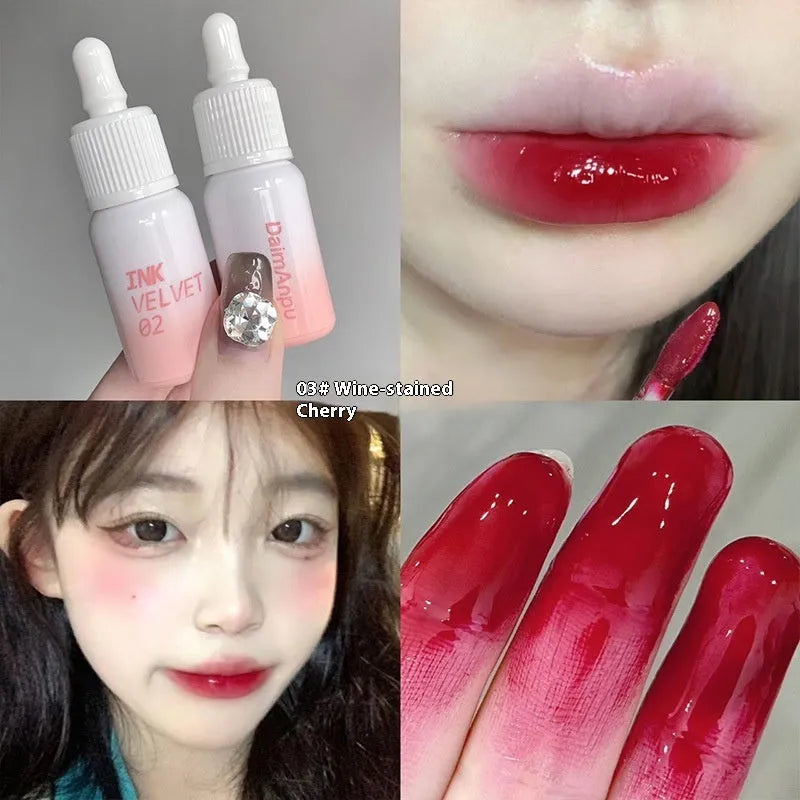 Mirror Lip Lacquer lipstick in shades Orange Tabby Cat Diary, Low-Key Charming, Misty Berry, Spring Day Wilderness.