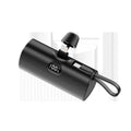 Capsule-shaped power bank with digital display and built-in AC plug in multiple colour options