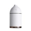 White USB aromatherapy diffuser and humidifier with LED light, 300ml capacity, 80mm cube dimensions.