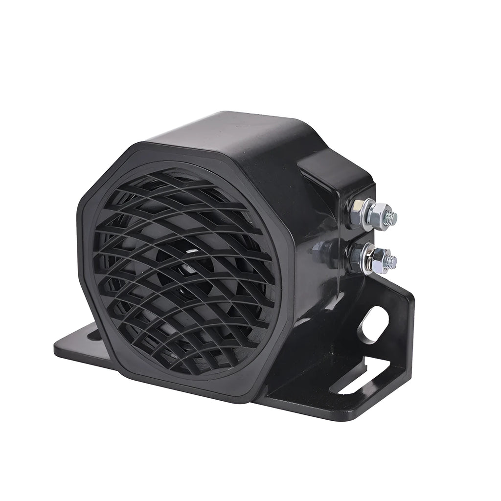 Black GQ-208A 12-80V reversing horn buzzer for vehicle safety with 105dB sound level