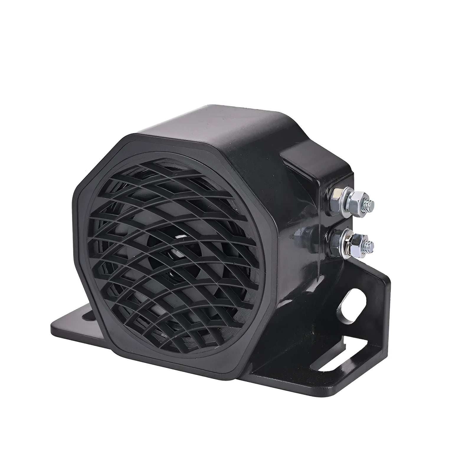 Black GQ-208A 12-80V reversing horn buzzer for vehicle safety with 105dB sound level