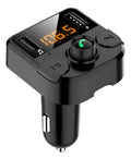 Black BT36B car MP3 Bluetooth player with 1.1-inch display for cigarette lighter power.