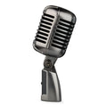 Retro-style wireless condenser microphone with cable for K song and professional recording