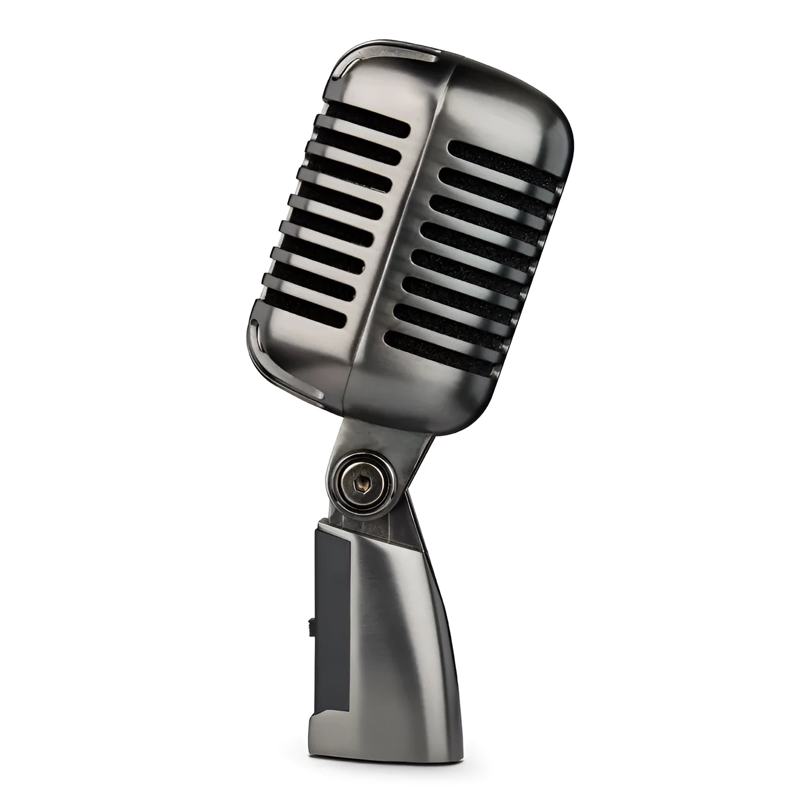 Retro-style wireless condenser microphone with cable for K song and professional recording