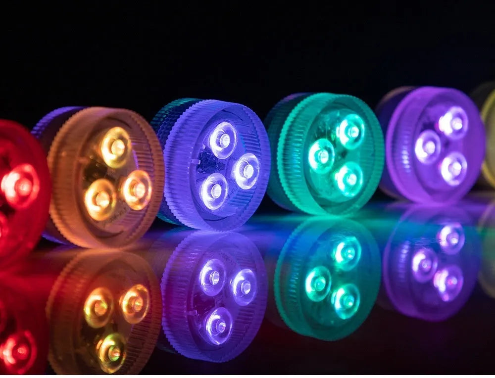 Remote control waterproof LED diving light for aquarium with plastic housing and infrared controller