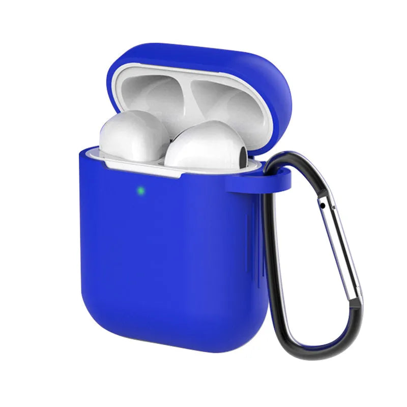 Silicone protective case cover for Apple AirPods 1st and 2nd generation in multiple colours