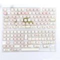 PBT sublimation printed bread bear design key cap set for mechanical keyboards
