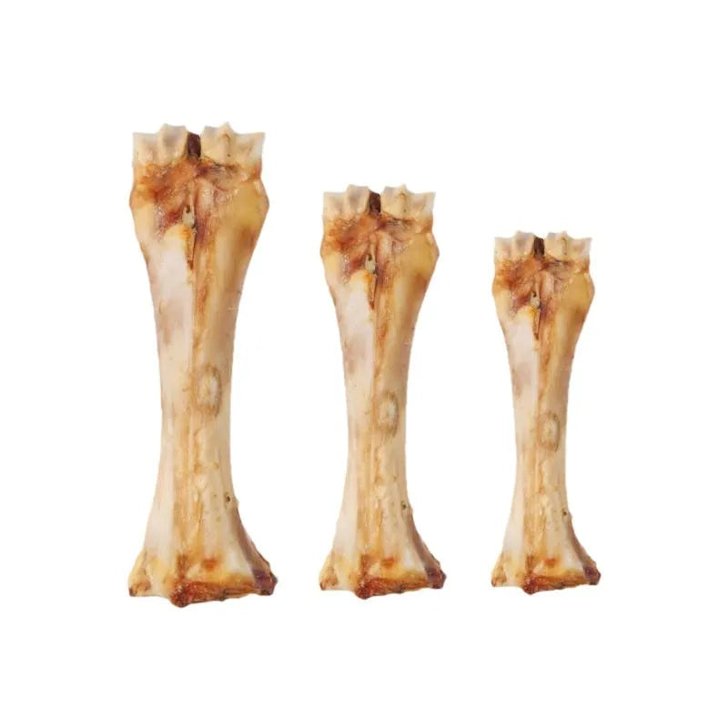 Ox bone flavoured puppy dental chew for teeth cleaning and calcium supplementation in three sizes