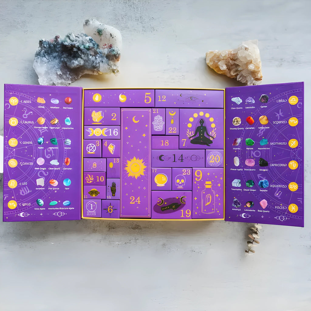 Paper Halloween countdown gift box for crystal advent calendars