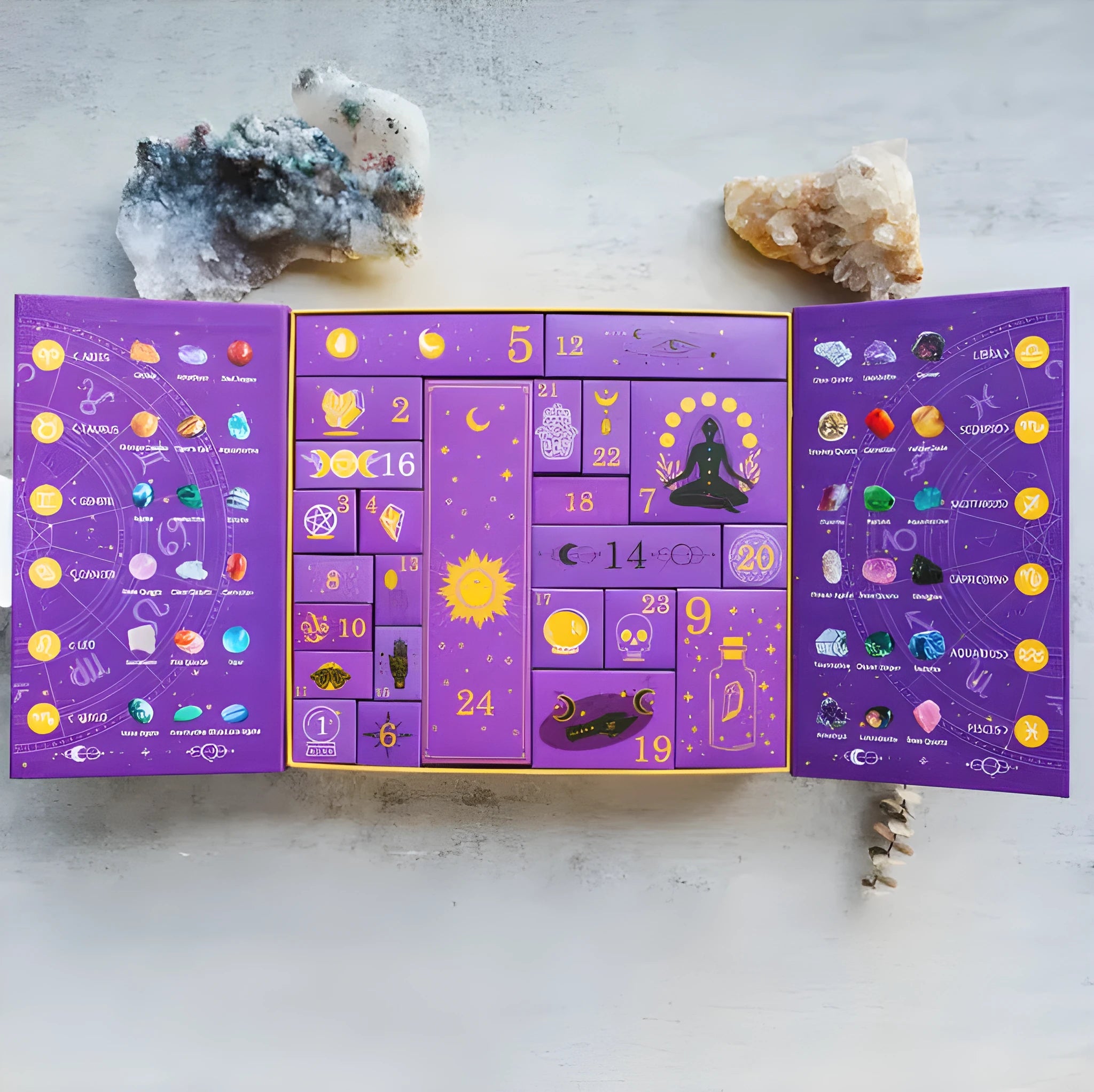 Paper Halloween countdown gift box for crystal advent calendars