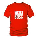Men's loose fit printed T-shirt with short sleeves and round neck