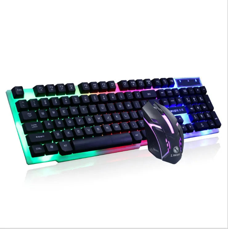 Limei GTX300 gaming keyboard and mouse set with RGB backlight in four colour variations