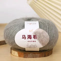 Mohair DIY scarf knitting kit wool ball in assorted colours with Inverness thread