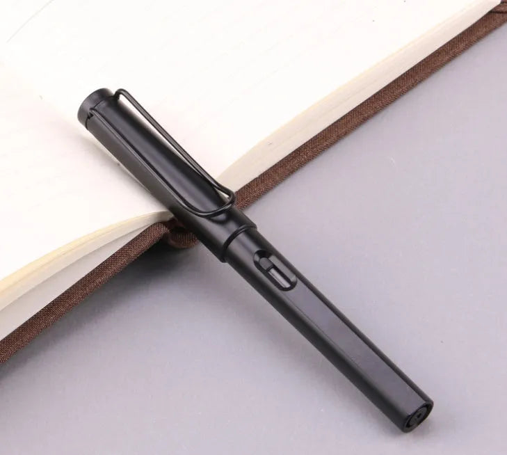 Fountain pen with frosted ink bag system in black or blue colour with 0.38mm or 0.5mm nib options