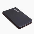 USB 3.0 solid state mobile hard disk with metal case in black, blue, red, or silver colour options.