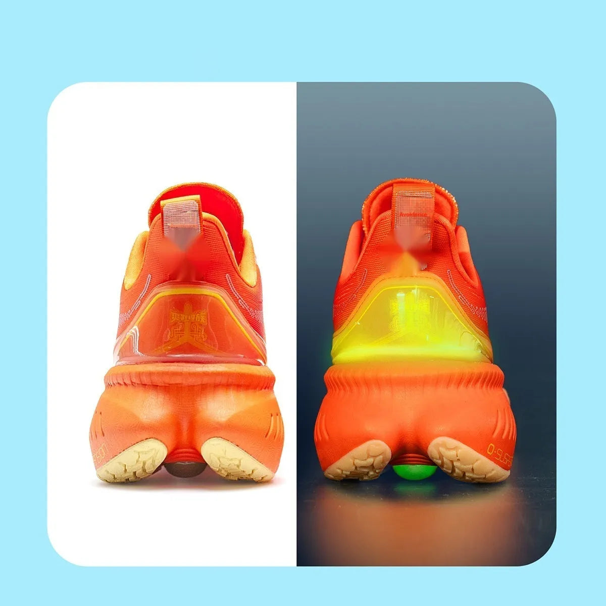 Red Rabbit colour low-top running shoes with stripe pattern, PU mesh upper, and rubber sole.