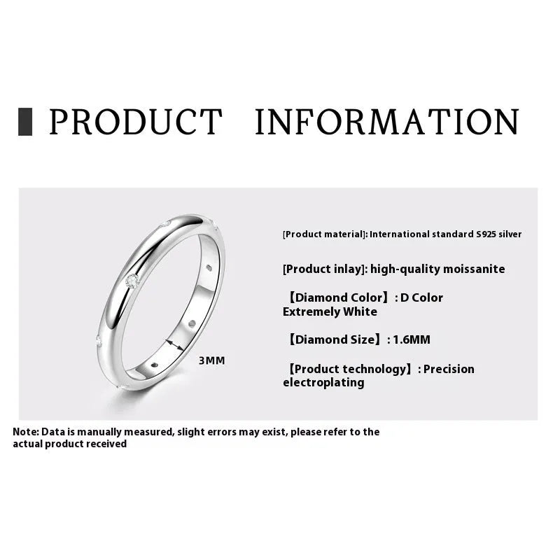 Geometric round bracelet ring in sterling silver, gold, or platinum plating on size chart
