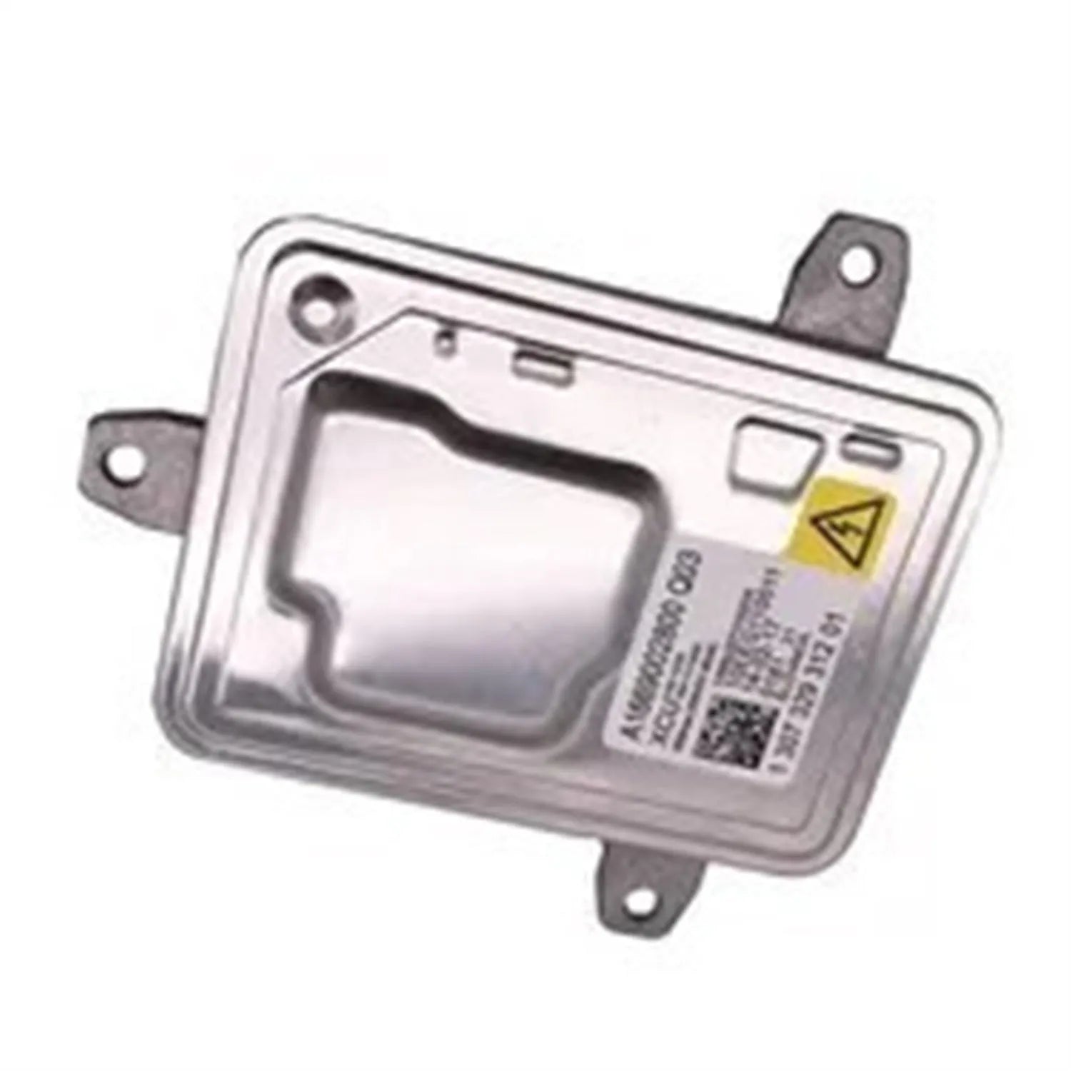 Metal headlight ballast replacement unit showing dimensions 14cm by 11cm by 4.5cm