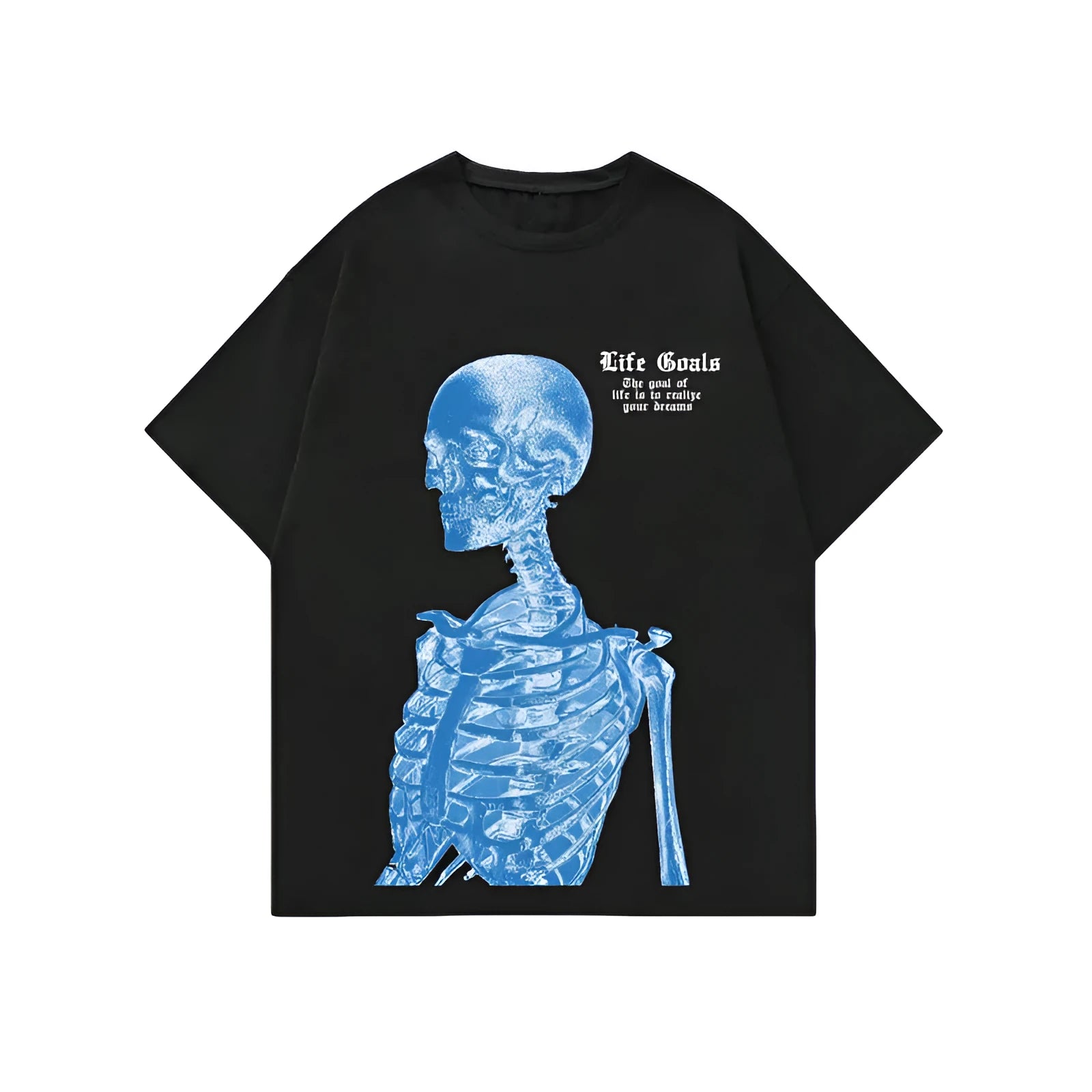 Men's printed streetwear sports t-shirt in polyester flat mop cloth fabric with digital pattern