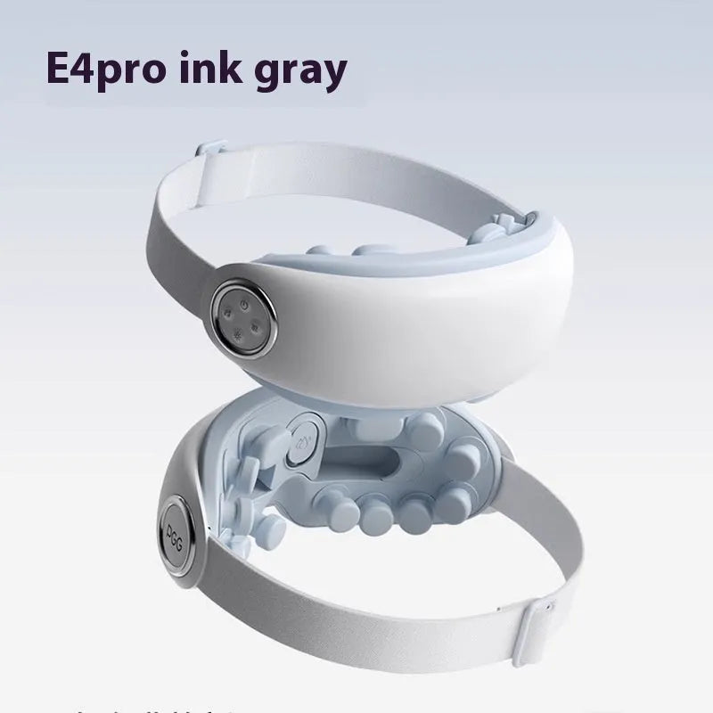 Bluetooth eye steam moisturising massage device in purplish grey, showing its compact rectangular shape.