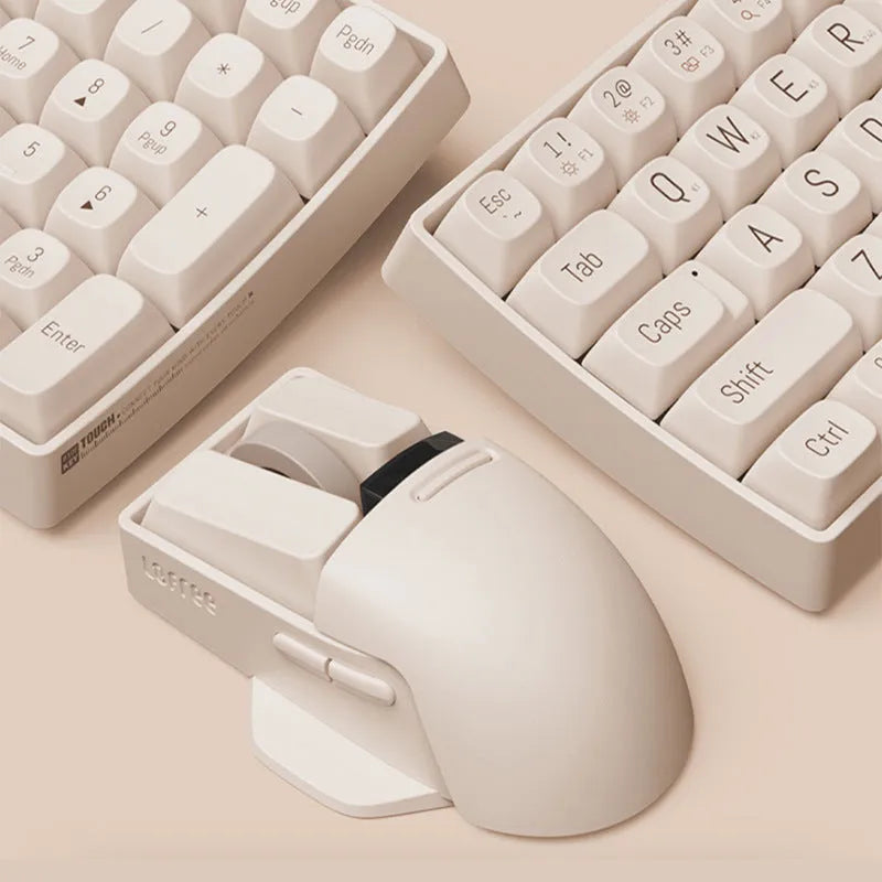 Xiaoqiao wireless computer mouse with 7 buttons and four-way roller in standard 100-120mm ergonomic design