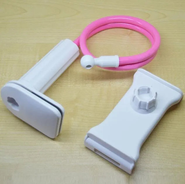 Bedside oversize flat panel mobile phone holder with long flexible arm in various colour options