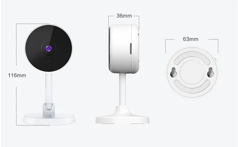 White FLASH FISH SKX10 gun-style WiFi security camera with anti-theft monitoring features